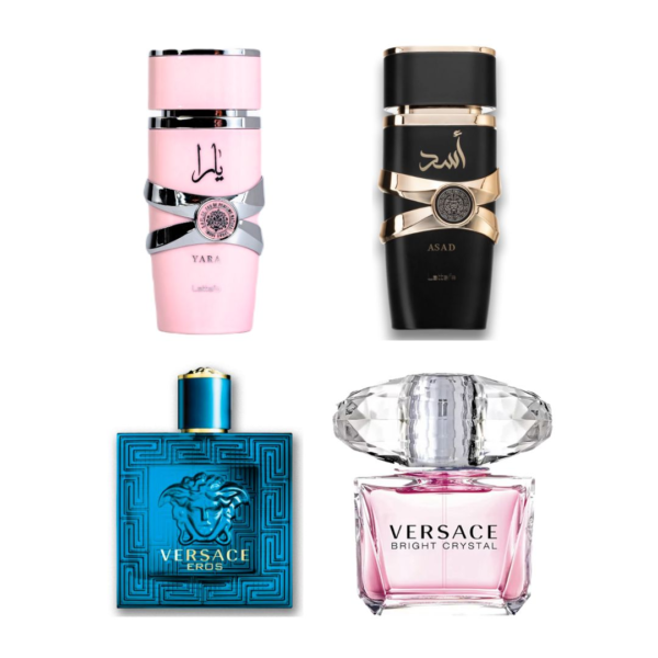 PERFUMES YARA+ASAD+EROS+BRIGHTCRYSTAL